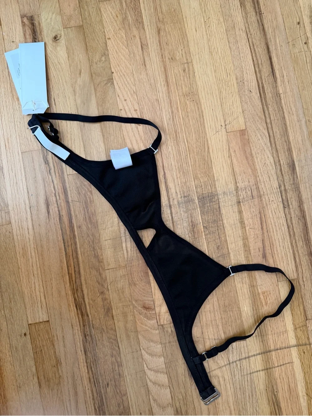 Dion Lee Black Sheer Cutout Bralette - size small - Picture 4 of 5